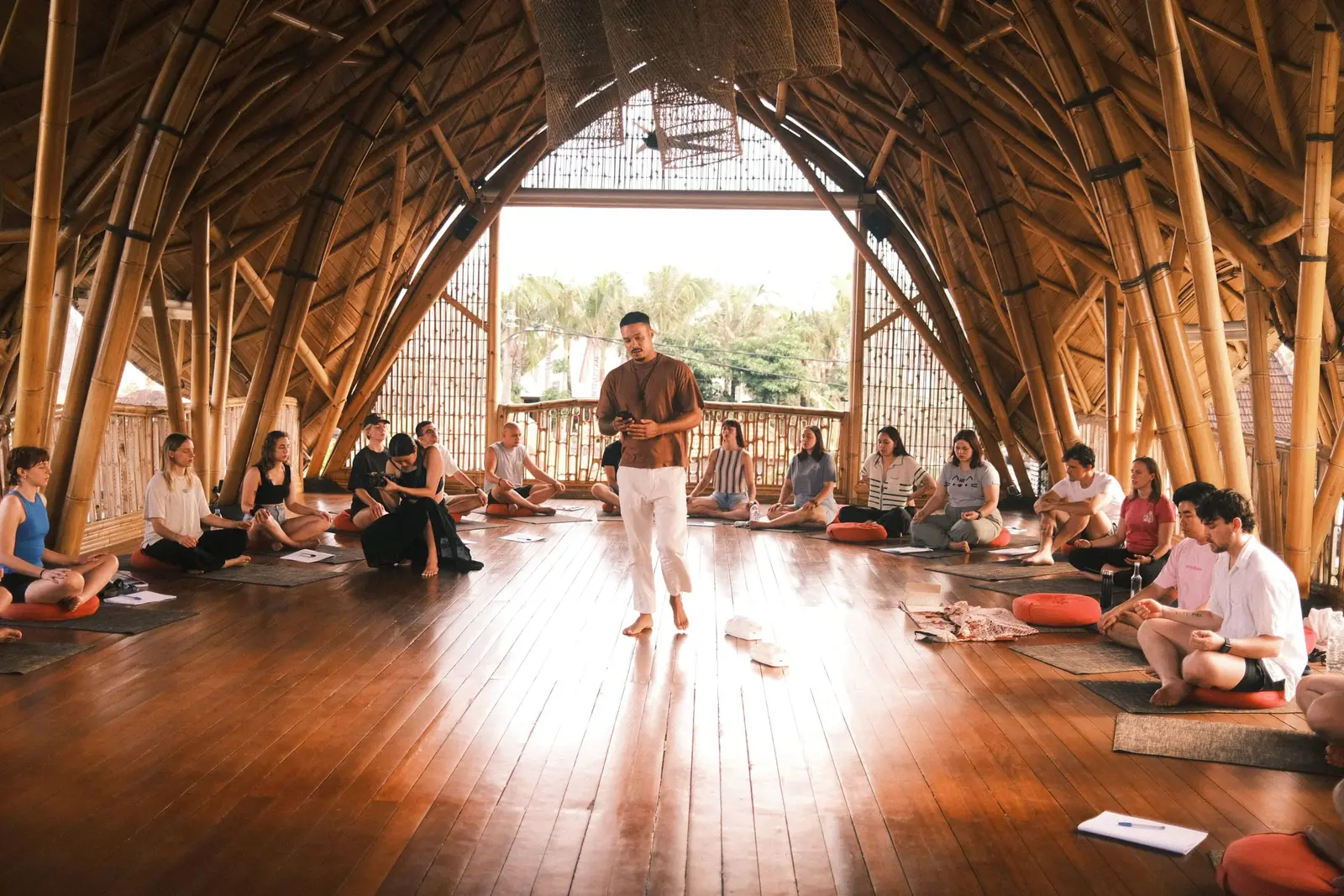 A session in the yoga shala
